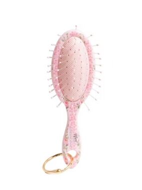 LoveShackFancy Wet Brush Pink Floral Mini Hair Brush Keyring #cutefinds 🩷🫶🏼